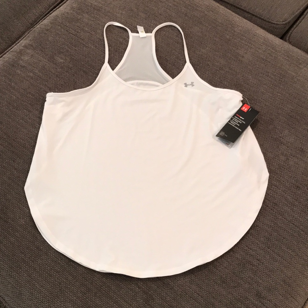❗️❗️NWT!! UA high slits heat gear tank!❗️❗️